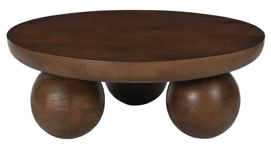 Artistiq Living Ronde Salontafel Ambur Mangohout, 90cm* Ronde Salontafel
