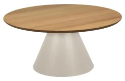 Bendt Ronde Salontafel Anemone Eiken, kleur Grijs* Ronde Salontafel