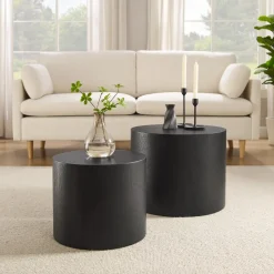 Artistiq Living Ronde Salontafel Jolyn MDF, Set van 2 stuks* Salontafel Set|Ronde Salontafel