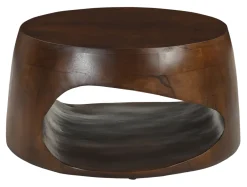 Artistiq Living Ronde Salontafel Khaleel Mangohout, 75cm* Ronde Salontafel