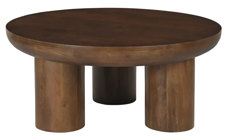 Artistiq Living Ronde Salontafel Leighanna Mangohout, 90cm* Ronde Salontafel