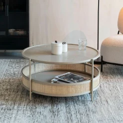 ZILT Ronde Salontafel Maddie Rotan* Ronde Salontafel