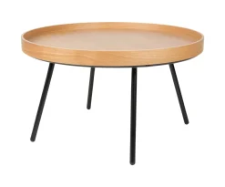 Zuiver Ronde Salontafel Oak Tray Eikenhout, 78cm* Ronde Salontafel