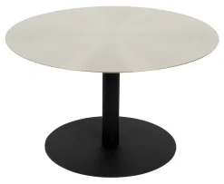 Zuiver Ronde Salontafel Snow Staal, 60cm* Ronde Salontafel