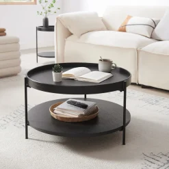 Artistiq Living Ronde Salontafel Sylver MDF en metaal, 69cm* Ronde Salontafel
