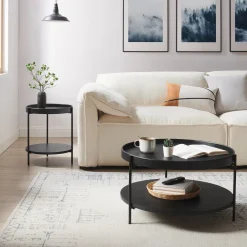 Artistiq Living Ronde Salontafel Sylver Set van 2 stuks* Salontafel Set|Ronde Salontafel