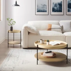 Artistiq Living Ronde Salontafel Sylver Set van 2 stuks* Salontafel Set|Ronde Salontafel