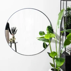 By-Boo Ronde Spiegel Immense XXL 120cm* Zwarte Spiegels|Ronde Spiegels