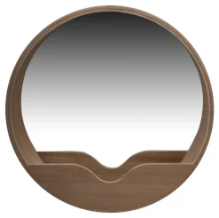 Zuiver Ronde Spiegel Round Wall Eiken* Ronde Spiegels