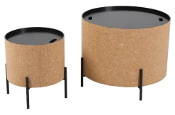 Artistiq Living Salontafel Carlyle Kurk, Set van 2 stuks* Salontafel Set|Ronde Salontafel