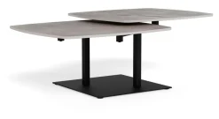 Bendt Salontafel Cendy Keramiek, Met 2 verstelbare bladen* Vierkante Salontafel|Salontafel Set