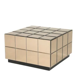 By-Boo Salontafel Flectron Glas, 60 x 60cm* Vierkante Salontafel|Glazen Salontafel