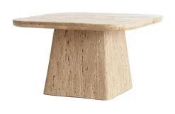 Light & Living Salontafel Kepami Travertin, 60 x 60cm, kleur* Vierkante Salontafel|Travertin Salontafel
