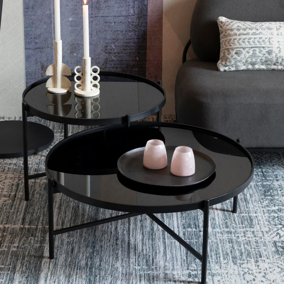 ZILT Salontafel Marigold* Salontafel Set|Glazen Salontafel