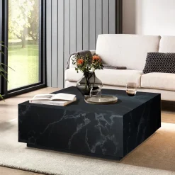 Artistiq Living Salontafel Marlenne Marmerlook 90 x 90cm* Vierkante Salontafel