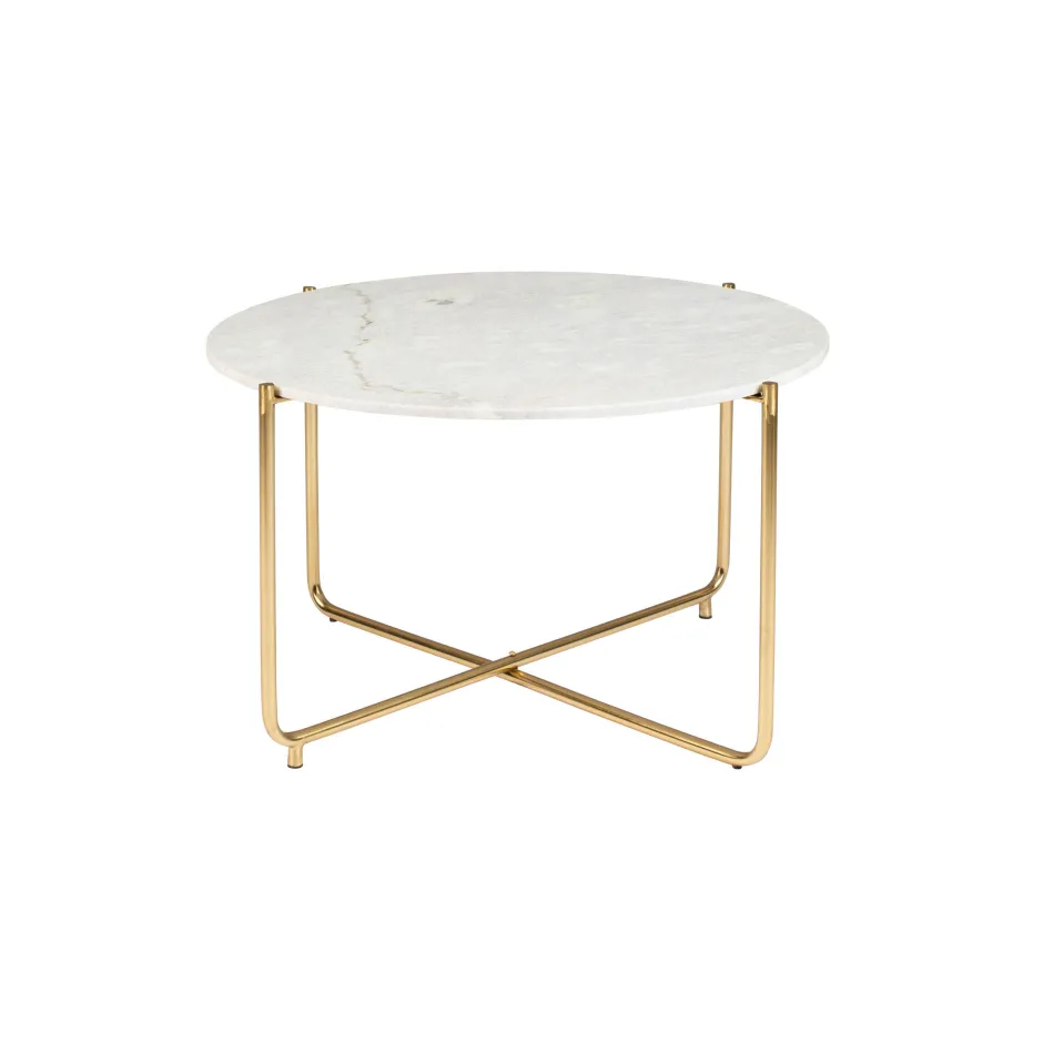 ZILT Salontafel Timpa Marmer, 70cm* Ronde Salontafel
