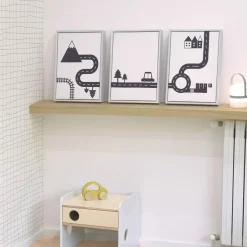 Kave Home Schilderij Nikki Set van 3 stuks* Schilderijen