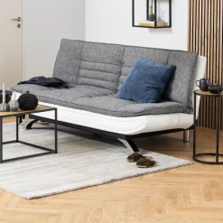Bendt Slaapbank Oliver PU-leder / textiel, kleur grijs* Slaapbank|Slaapbanken, Slaapstoelen & Vouwbedden