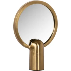 Richmond Interiors Staande Spiegel Gaby 25cm, kleur* Gouden Spiegels|Ronde Spiegels
