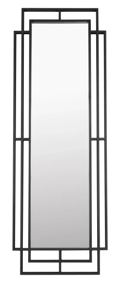 Dutchbone Staande Spiegel Ramsey 170 x 60cm* Zwarte Spiegels