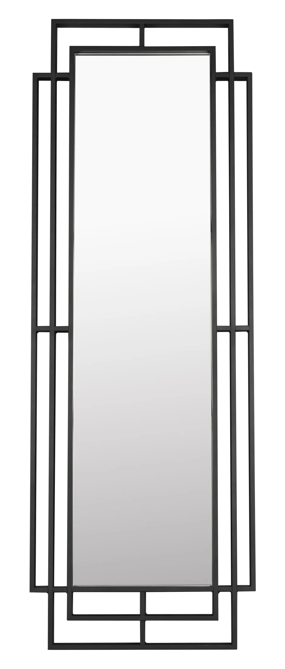 Dutchbone Staande Spiegel Ramsey 170 x 60cm* Zwarte Spiegels