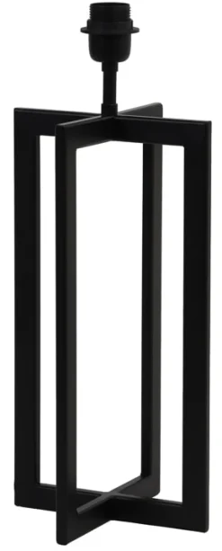 Light & Living Tafellamp Mace 46cm, kleur Mat Zwart (excl. kap)* Tafellampen