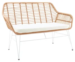 Artistiq Living Tuinbank Haris 120cm, Rotanlook* Tuinbanken