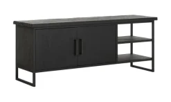 DTP Home TV-meubel Beam Teakhout, 140cm, kleur* Tv-Meubel Zwart