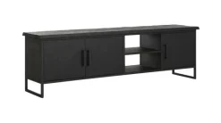 DTP Home TV-meubel Beam Teakhout, 180cm, kleur* Tv-Meubel Zwart