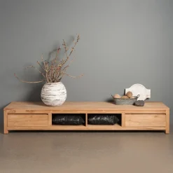 Tower Living TV-meubel Corona Teak, 240cm* Tv-Meubel Hout