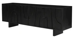Artistiq Living TV-meubel Elisebeth Mangohout, 180cm* Tv-Meubel Zwart