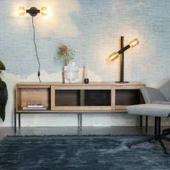 Zuiver TV-meubel Hardy Hout, 160cm* Tv-Meubel Zwart