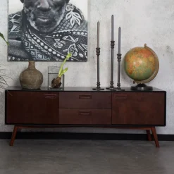 Dutchbone TV-meubel Juju Walnoot, 150cm* Tv-Meubel Hout
