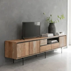 DTP Home TV-meubel Metropole Teakhout, 235cm* Tv-Meubel Hout
