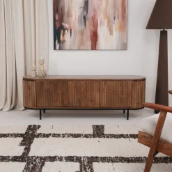 Livingfurn TV-meubel Noor Mangohout, kleur* Tv-Meubel Hout
