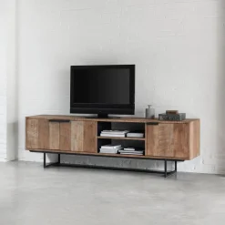 DTP Home TV-meubel Odeon Teakhout, 200cm* Tv-Meubel Hout