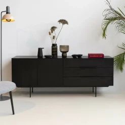 Zuiver TV-meubel Travis Eikenhout, 180cm* Tv-Meubel Zwart