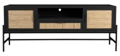 Dutchbone TV-meubel Yasu Rattan, 148cm* Tv-Meubel Zwart
