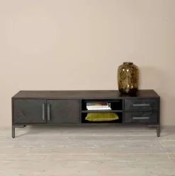 Tower Living TV-meubel Ziano Visgraat, kleur zwart* Tv-Meubel Zwart