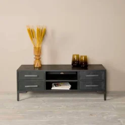 Tower Living TV-meubel Ziano Visgraat, kleur zwart* Tv-Meubel Zwart