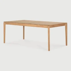 Ethnicraft Uitschuifbare Outdoor Eettafel Bok Teakhout, 200/300 x 100cm, kleur* Eettafels Voor In Je Tuin
