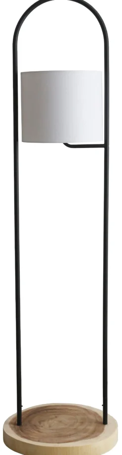 Artistiq Living Vloerlamp Adonnis Met plateau, Acaciahout* Vloerlampen