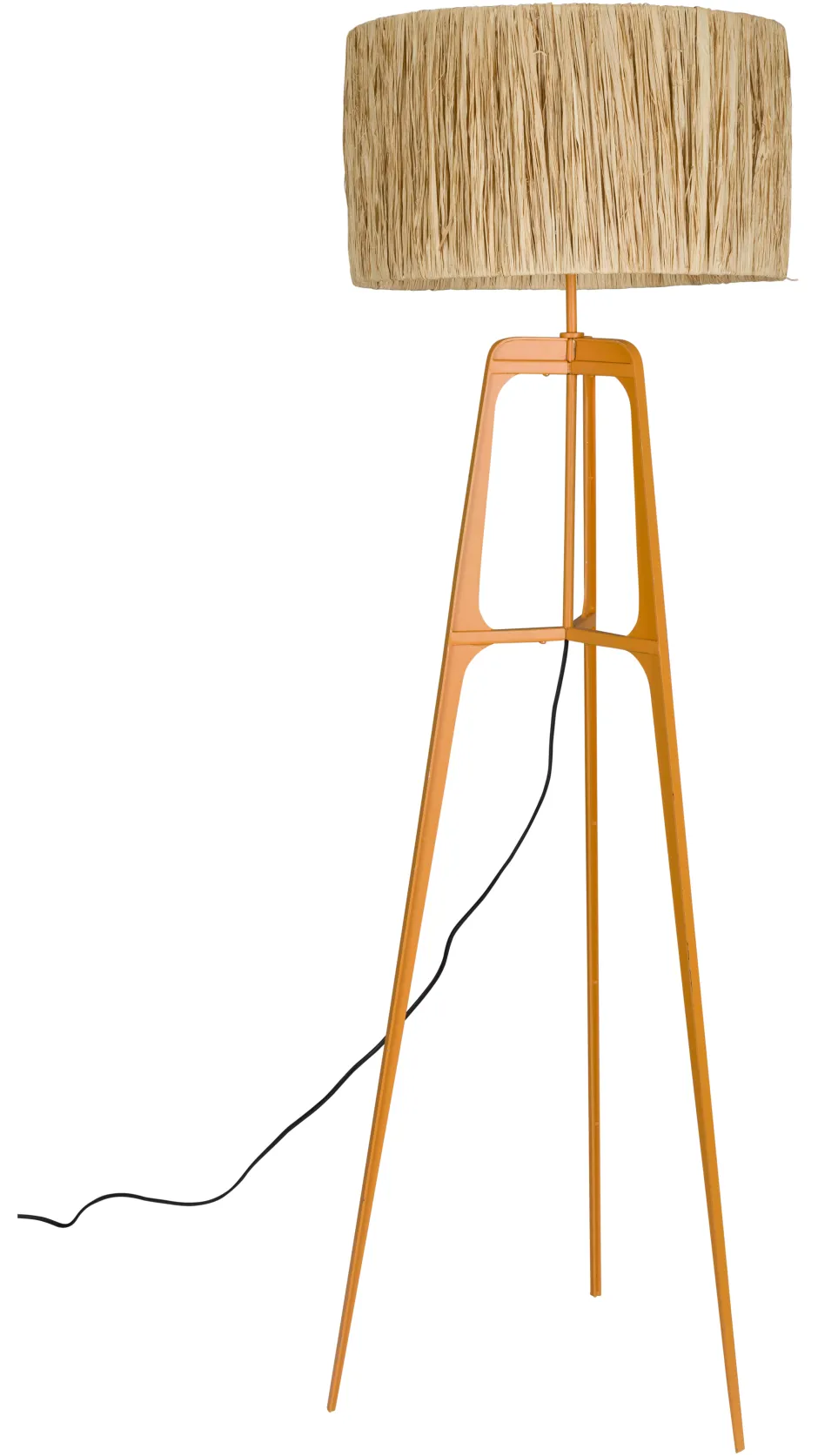 Dutchbone Vloerlamp Afra Raffia, 157cm* Vloerlampen