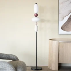 By-Boo Vloerlamp Garca Keramiek en glas, 163cm hoog* Vloerlampen
