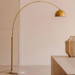 Kave Home Vloerlamp Madali Staal en marmer* Vloerlampen
