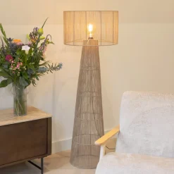 By-Boo Vloerlamp Oshu Jute, 146cm hoog* Vloerlampen