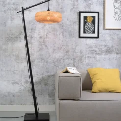 GOOD&MOJO Vloerlamp Palawan Bamboe, 176cm* Vloerlampen