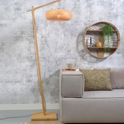 GOOD&MOJO Vloerlamp Palawan Bamboe, 176cm* Vloerlampen