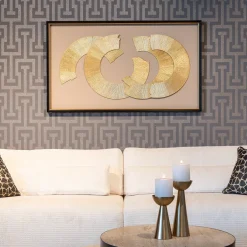 Richmond Interiors Wall Art Eden 145 x 85cm, kleur goud* Schilderijen