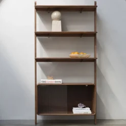 Zuiver Wandkast Rise Essen en Rubberhout, 180 x 90cm* Wandrekken & Wandkasten